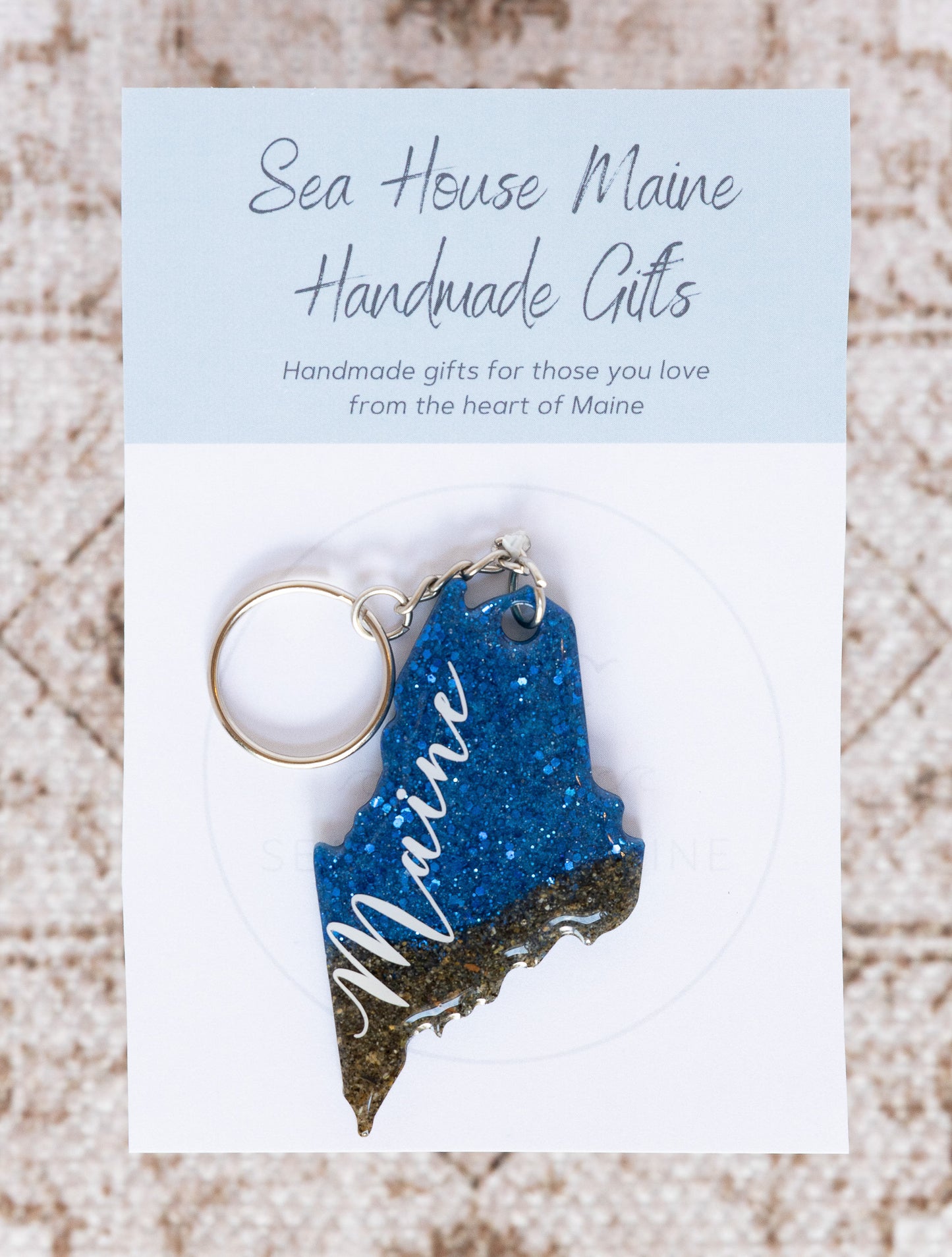 maine.Love Original Sand Keychain