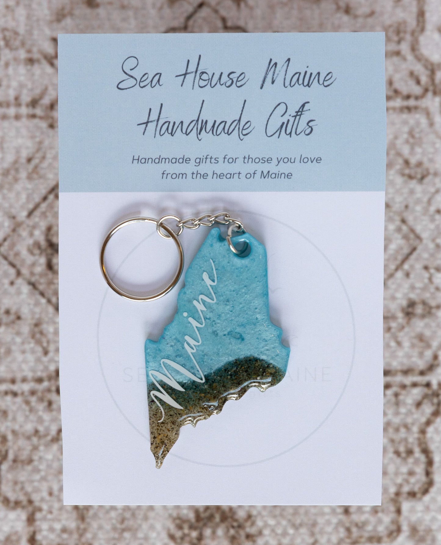maine.Love Original Sand Keychain