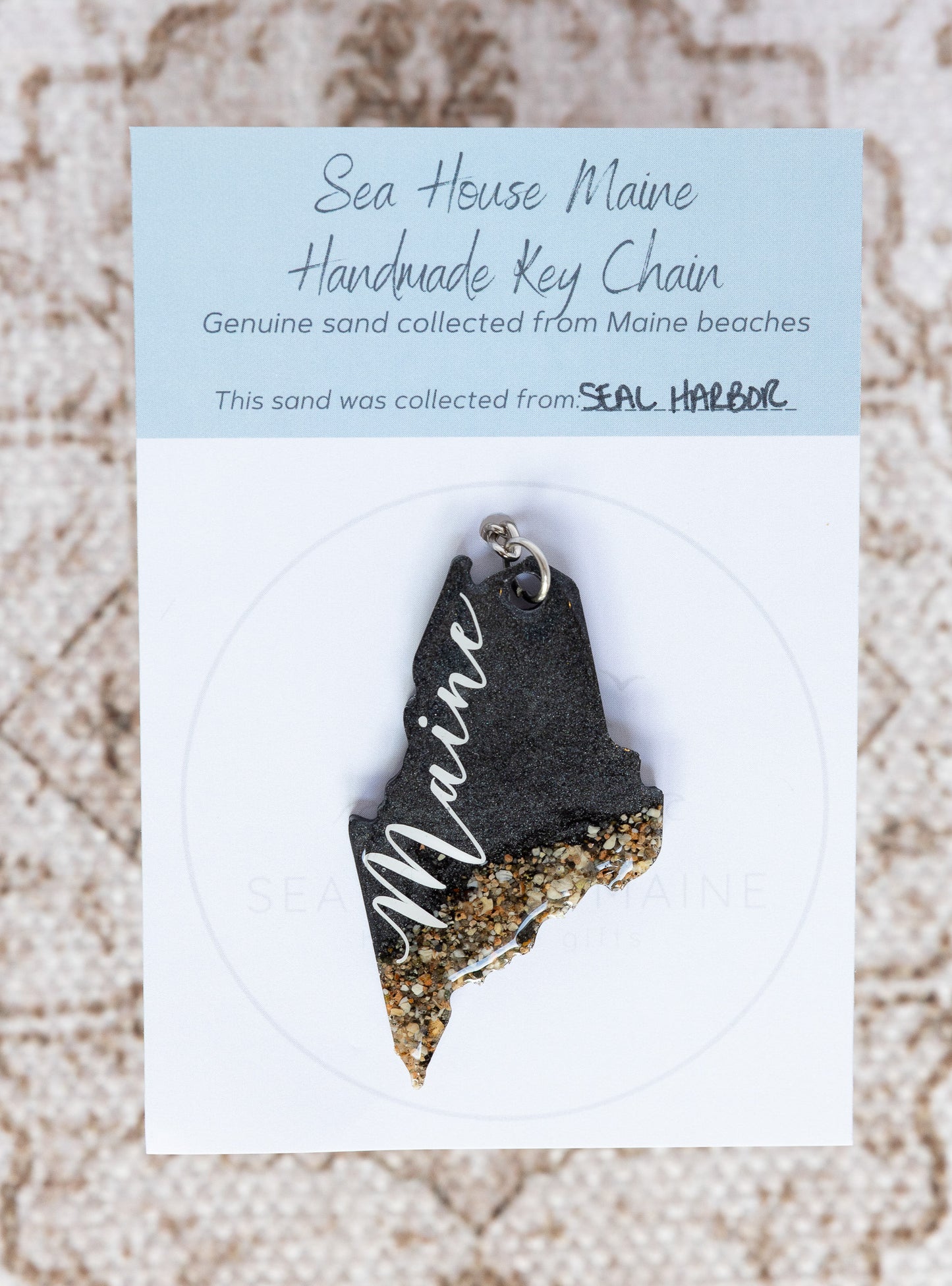 maine.Love Original Sand Keychain
