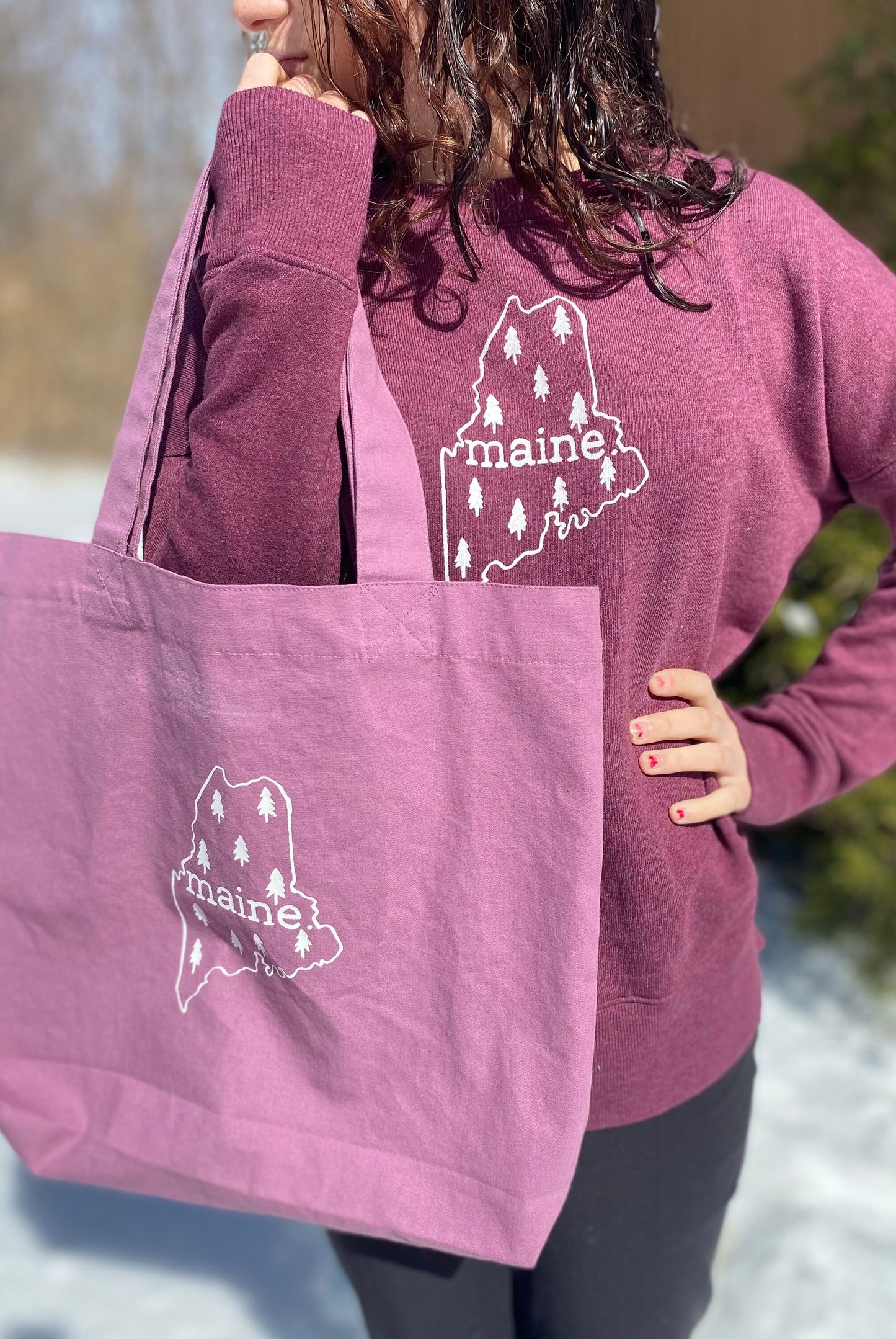 Pine Tree State Canvas Tote