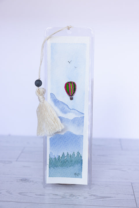 Original Watercolor Bookmark - Up and Away