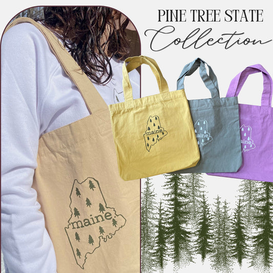 Pine Tree State Canvas Tote