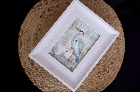 Coastal Mini - Heron in Reeds