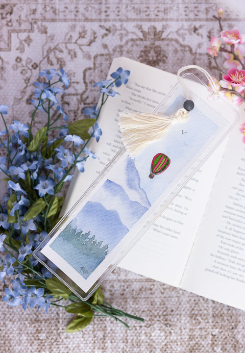 Original Watercolor Bookmark - Up and Away