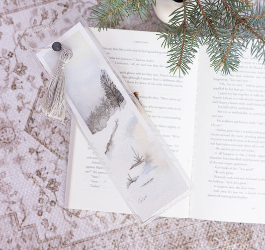 Original Watercolor Bookmark - Frigid Morning